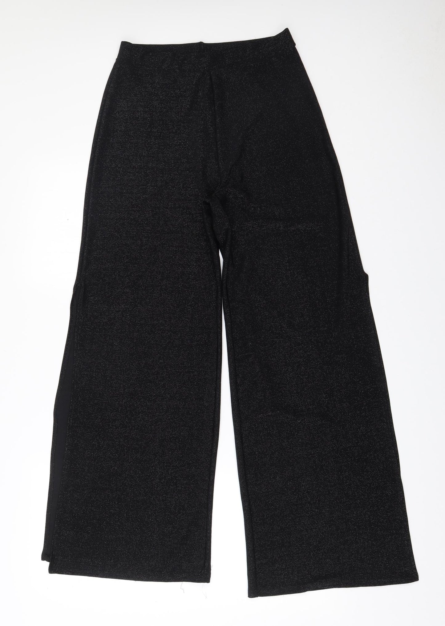 New Look Womens Beige  Polyester Trousers  Size 10 L29.5 in Regular  - Slits up side on legs