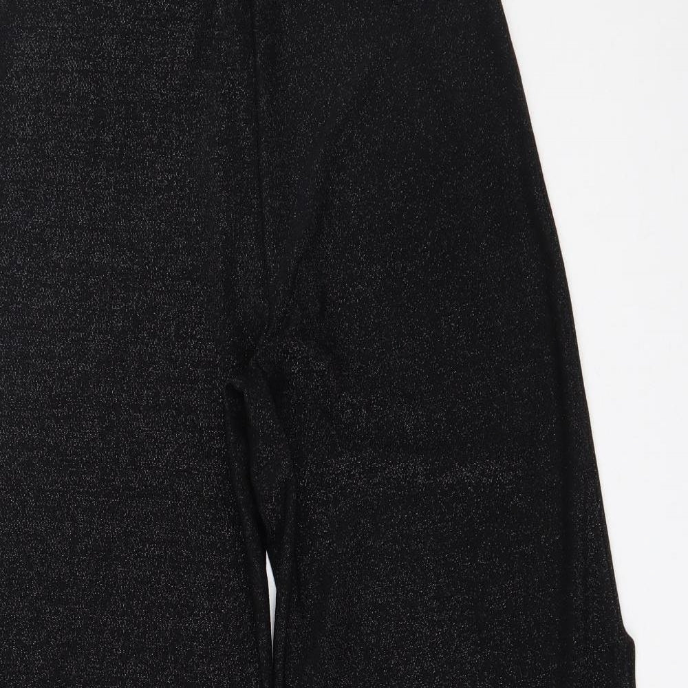 New Look Womens Beige  Polyester Trousers  Size 10 L29.5 in Regular  - Slits up side on legs