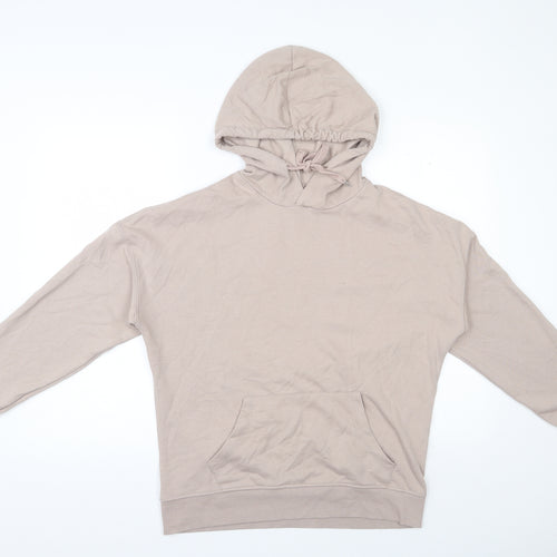 New Look Womens Beige  Cotton Pullover Hoodie Size S  Pullover