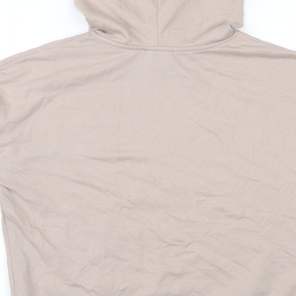New Look Womens Beige  Cotton Pullover Hoodie Size S  Pullover