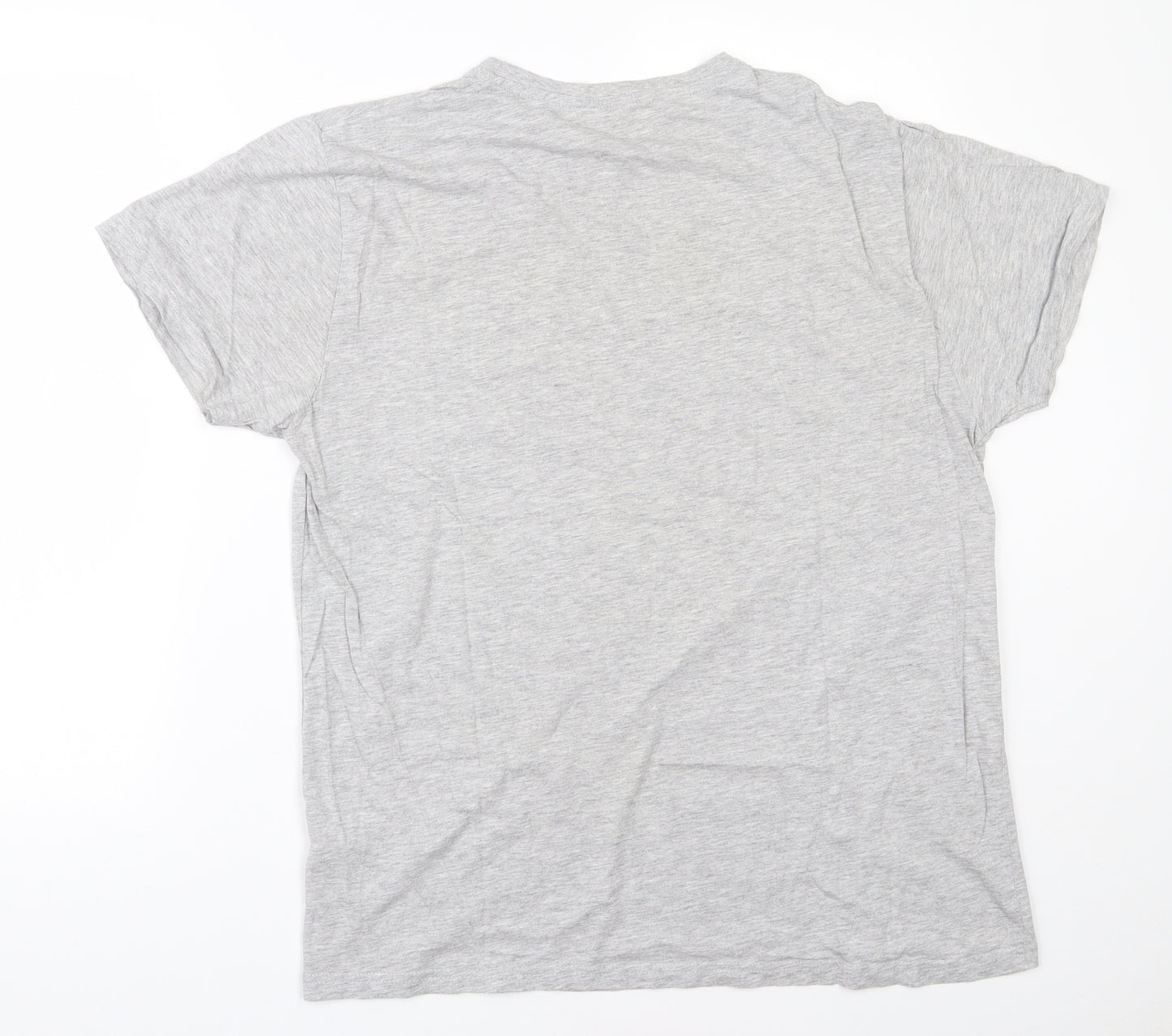 Cedar Wood State Mens Grey  Cotton  T-Shirt Size L Round Neck
