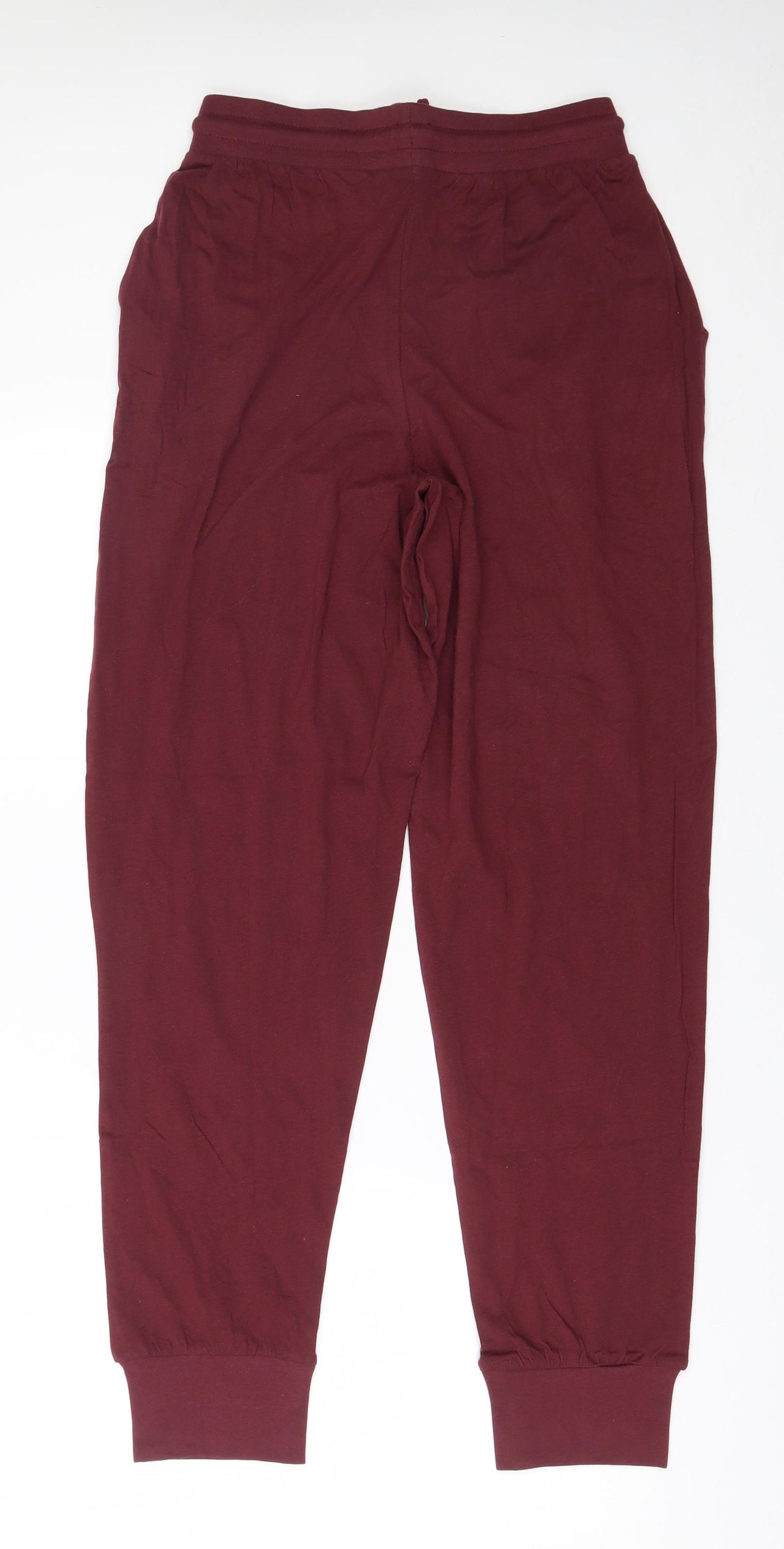 Dunnes Stores Mens Red  100% Cotton  Pyjama Pants Size S  Drawstring