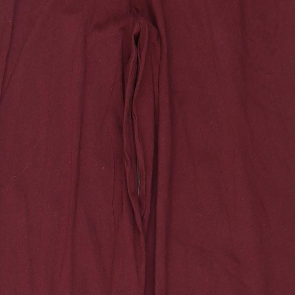 Dunnes Stores Mens Red  100% Cotton  Pyjama Pants Size S  Drawstring