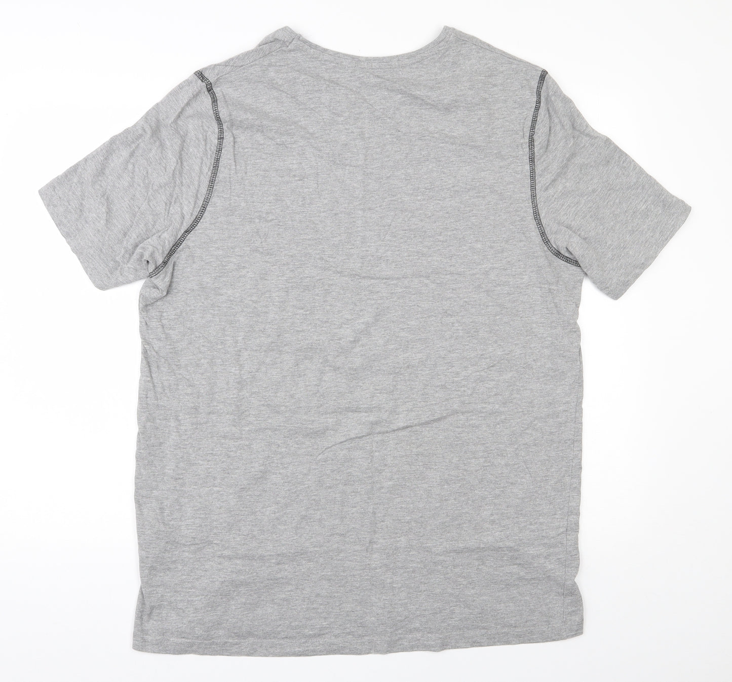 Livergy Mens Grey  Cotton  T-Shirt Size XL Round Neck