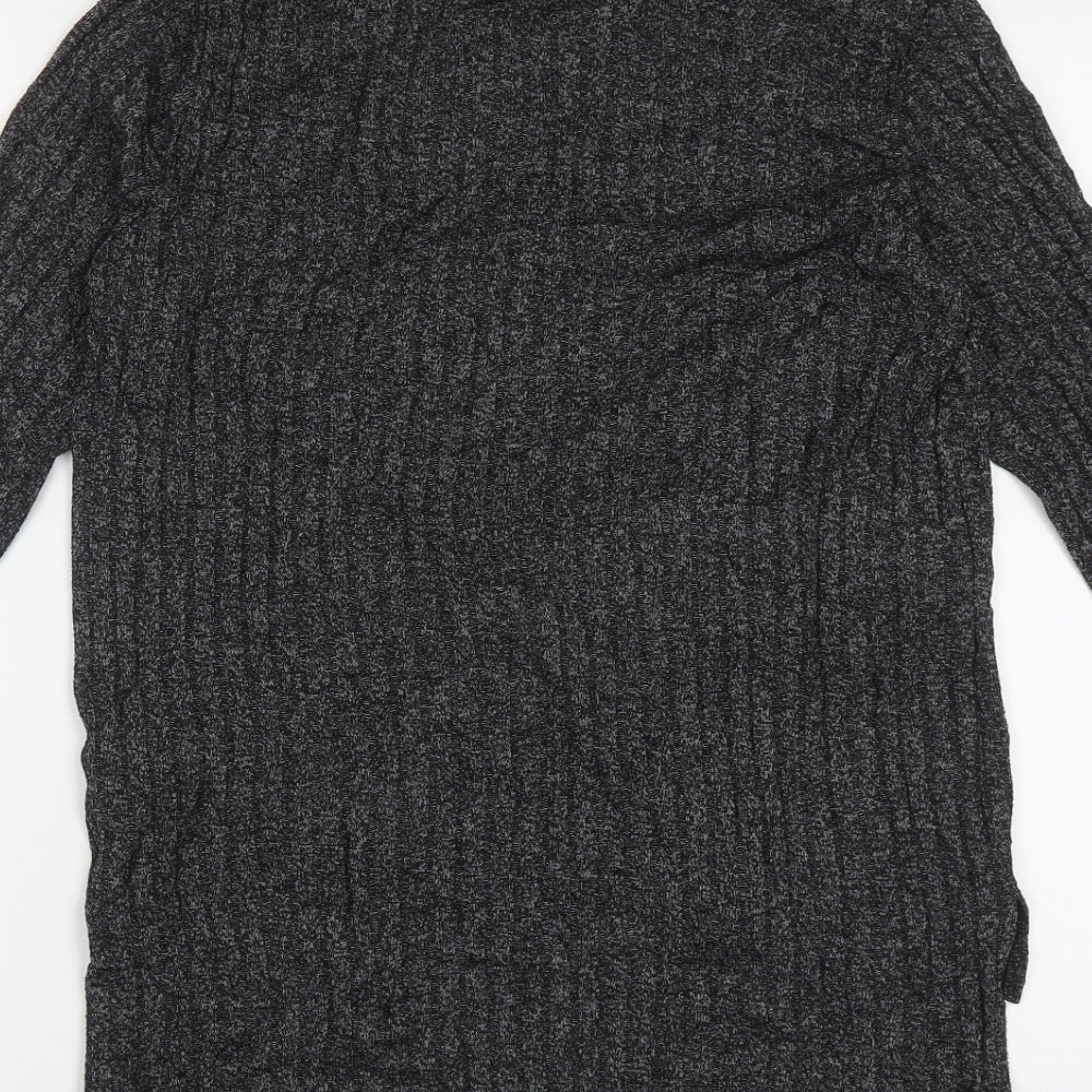 Primark Womens Grey  Polyester Tunic T-Shirt Size 12 Crew Neck