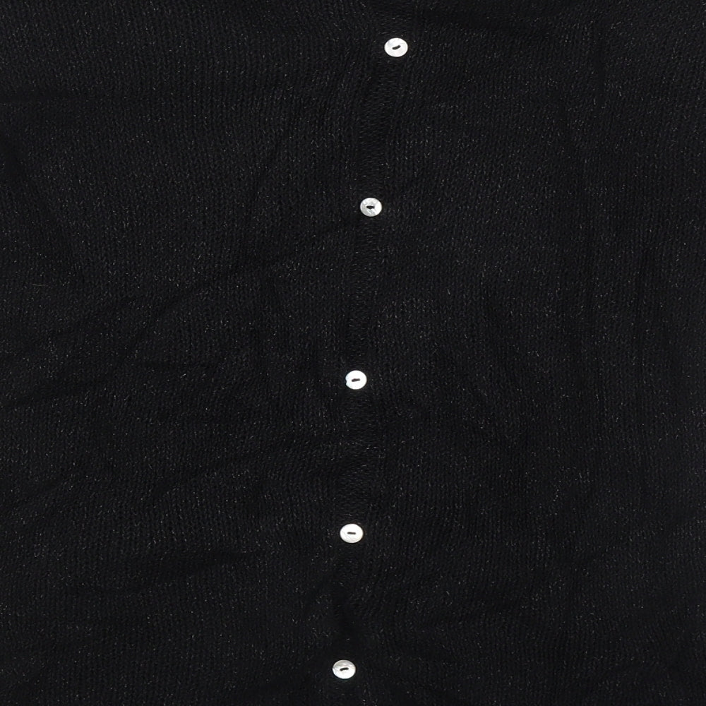 NEXT Womens Black Boat Neck  Cotton Pullover Jumper Size 6