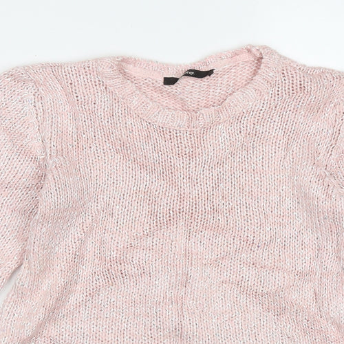 georger Girls Pink Crew Neck  Polyester Pullover Jumper Size 10-11 Years  Pullover