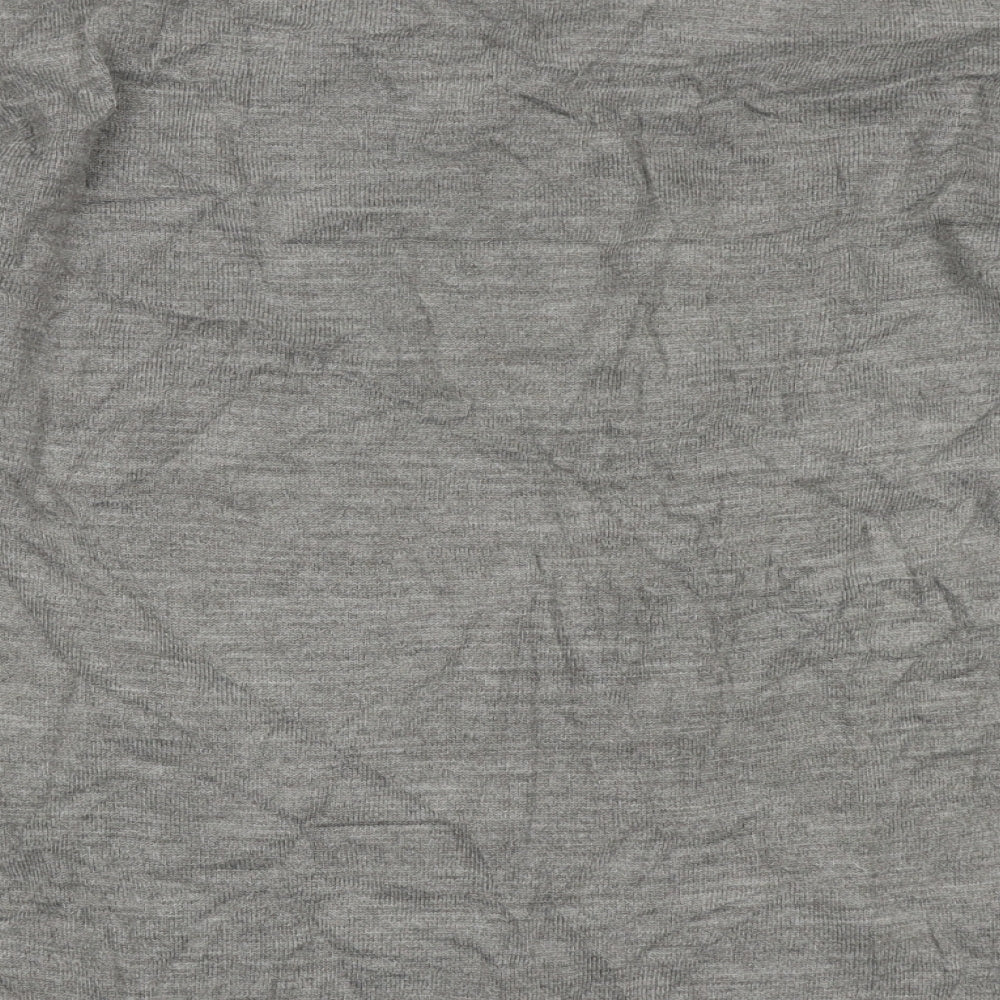 Cedar Wood State Mens Grey V-Neck  Acrylic Pullover Jumper Size M