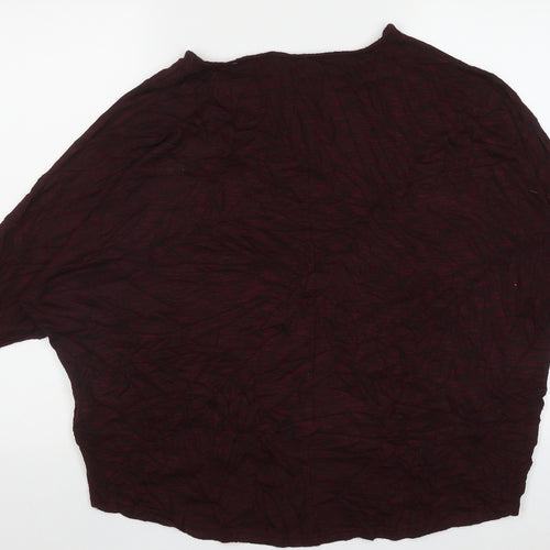 New Look Womens Purple Crew Neck  Polyester Pullover Jumper Size L