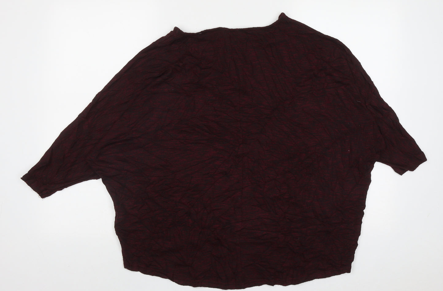 New Look Womens Purple Crew Neck  Polyester Pullover Jumper Size L