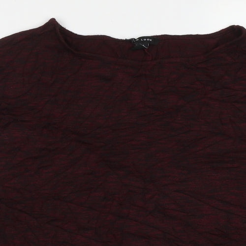 New Look Womens Purple Crew Neck  Polyester Pullover Jumper Size L