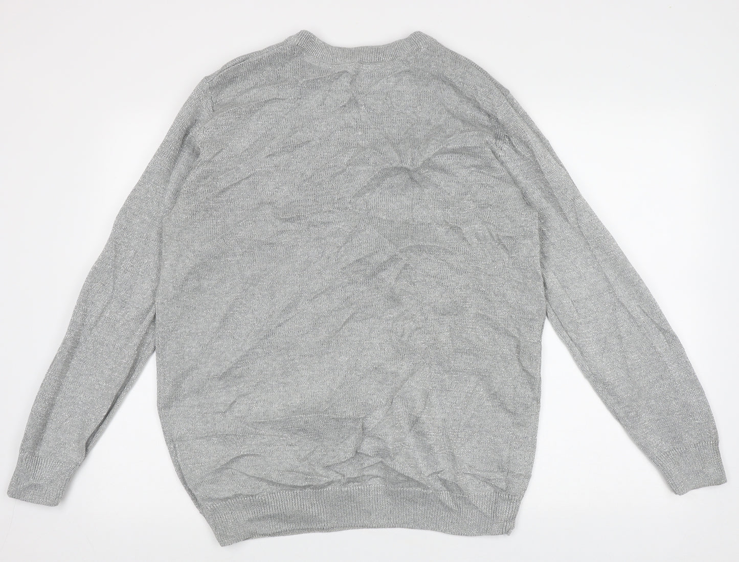 Blooming Marvellous Womens Grey Crew Neck  Cotton Pullover Jumper Size L