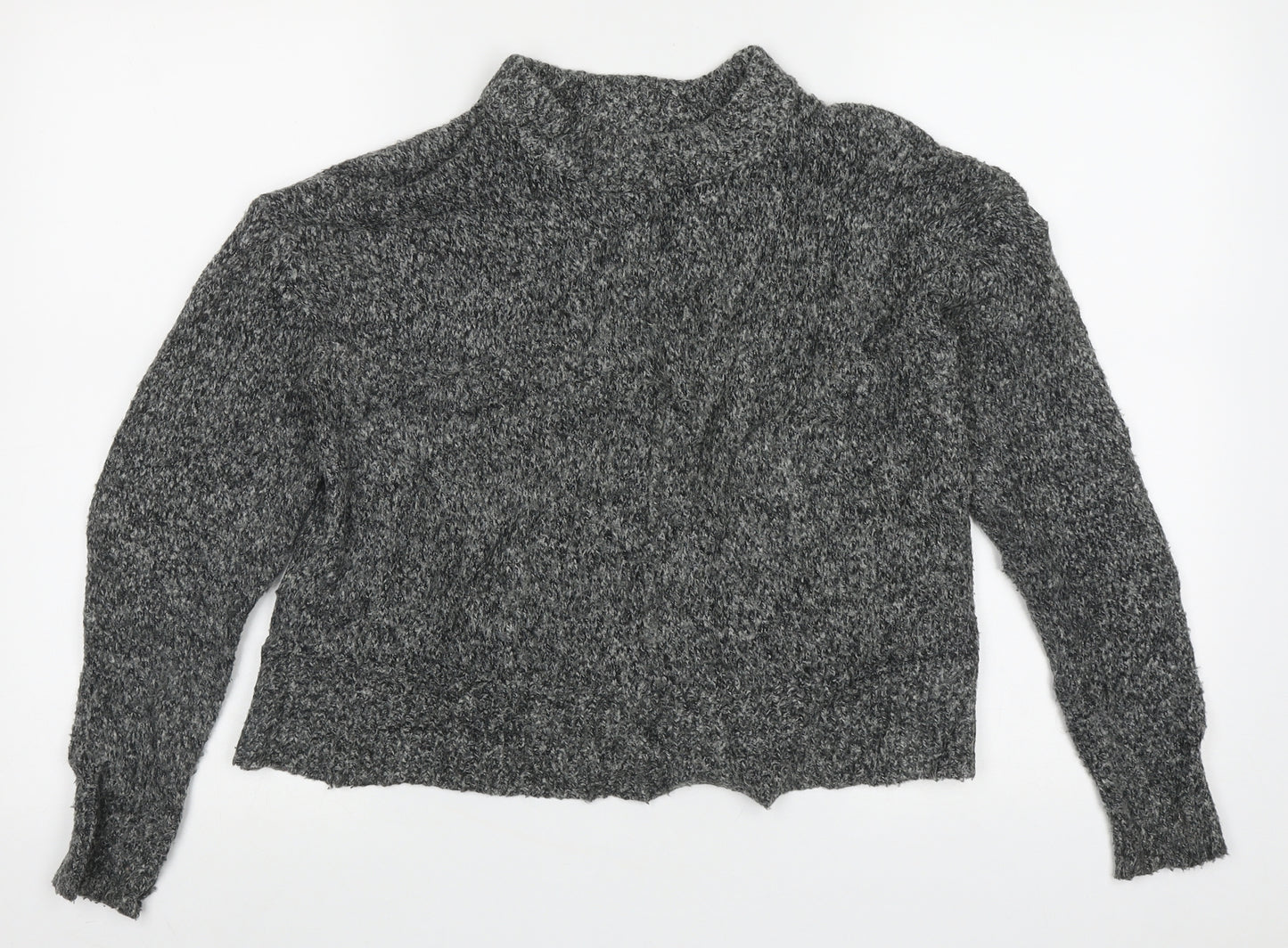 Atmosphere Womens Grey High Neck  Acrylic Pullover Jumper Size 8