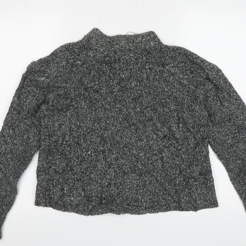 Atmosphere Womens Grey High Neck  Acrylic Pullover Jumper Size 8