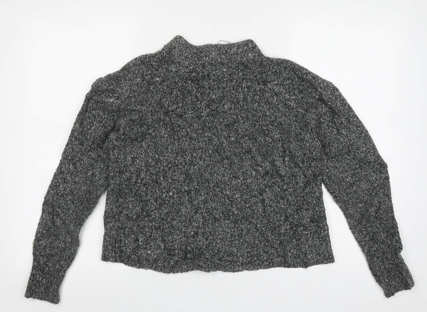 Atmosphere Womens Grey High Neck  Acrylic Pullover Jumper Size 8