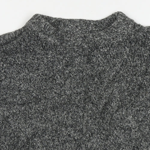 Atmosphere Womens Grey High Neck  Acrylic Pullover Jumper Size 8