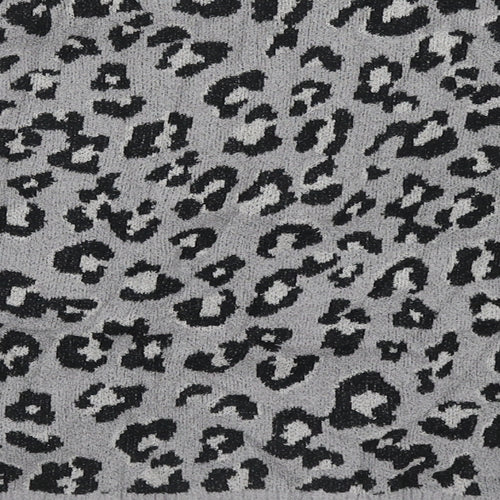 NEXT Girls Grey Crew Neck Animal Print Nylon Pullover Jumper Size 8 Years  Pullover