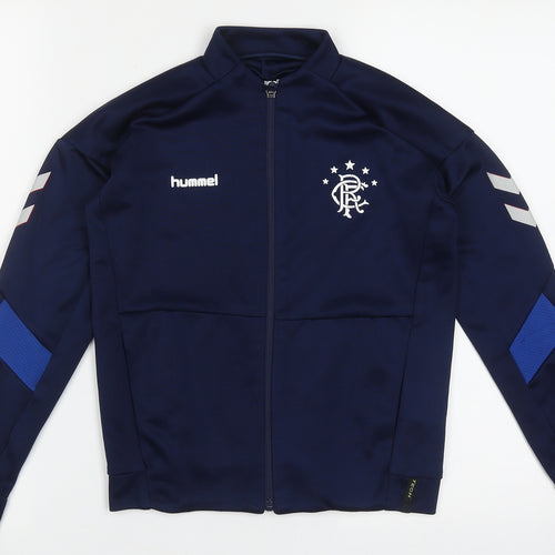 Hummel Boys Blue  Polyester Full Zip  Size 10 Years  Zip