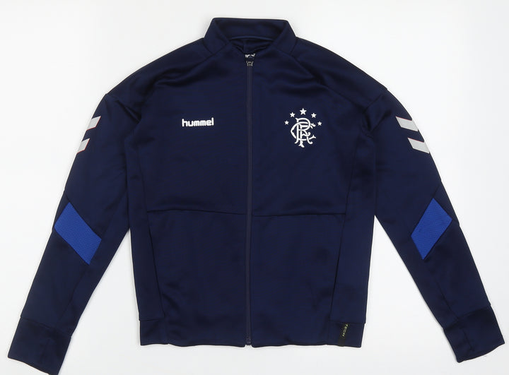 Hummel Boys Blue Polyester Full Zip Size 10 Years Zip