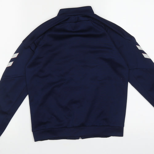 Hummel Boys Blue  Polyester Full Zip  Size 10 Years  Zip