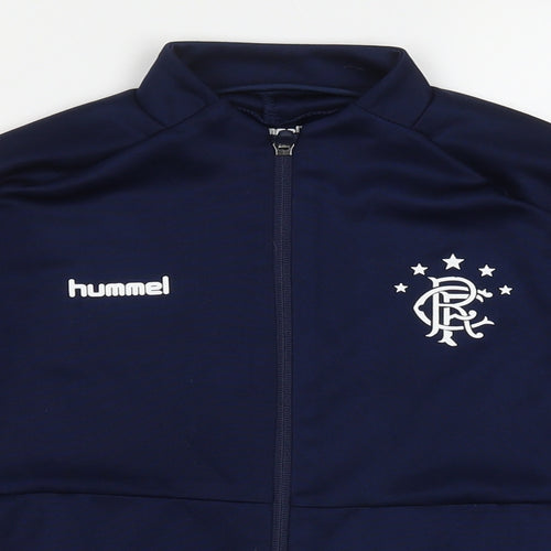 Hummel Boys Blue  Polyester Full Zip  Size 10 Years  Zip