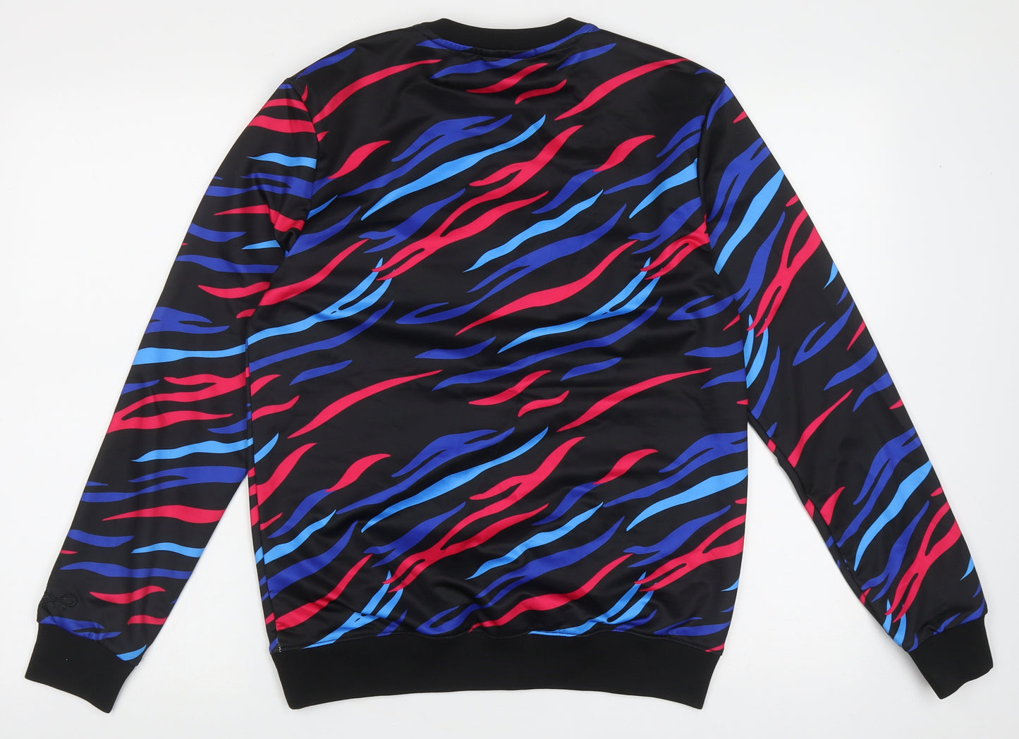 Project Paris Womens Multicoloured Crew Neck Geometric Polyester Pullover Jumper Size S