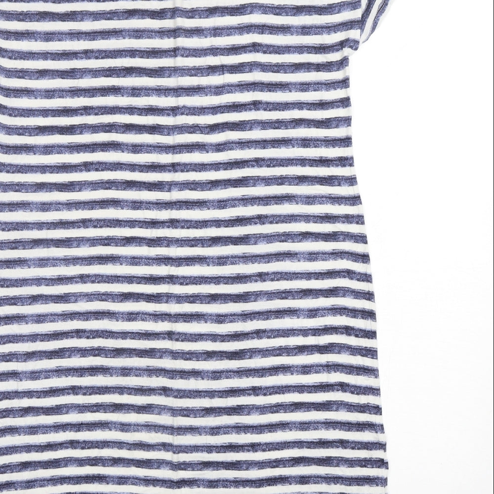 Marks and Spencer Womens Multicoloured Striped Viscose  Dress Size 12