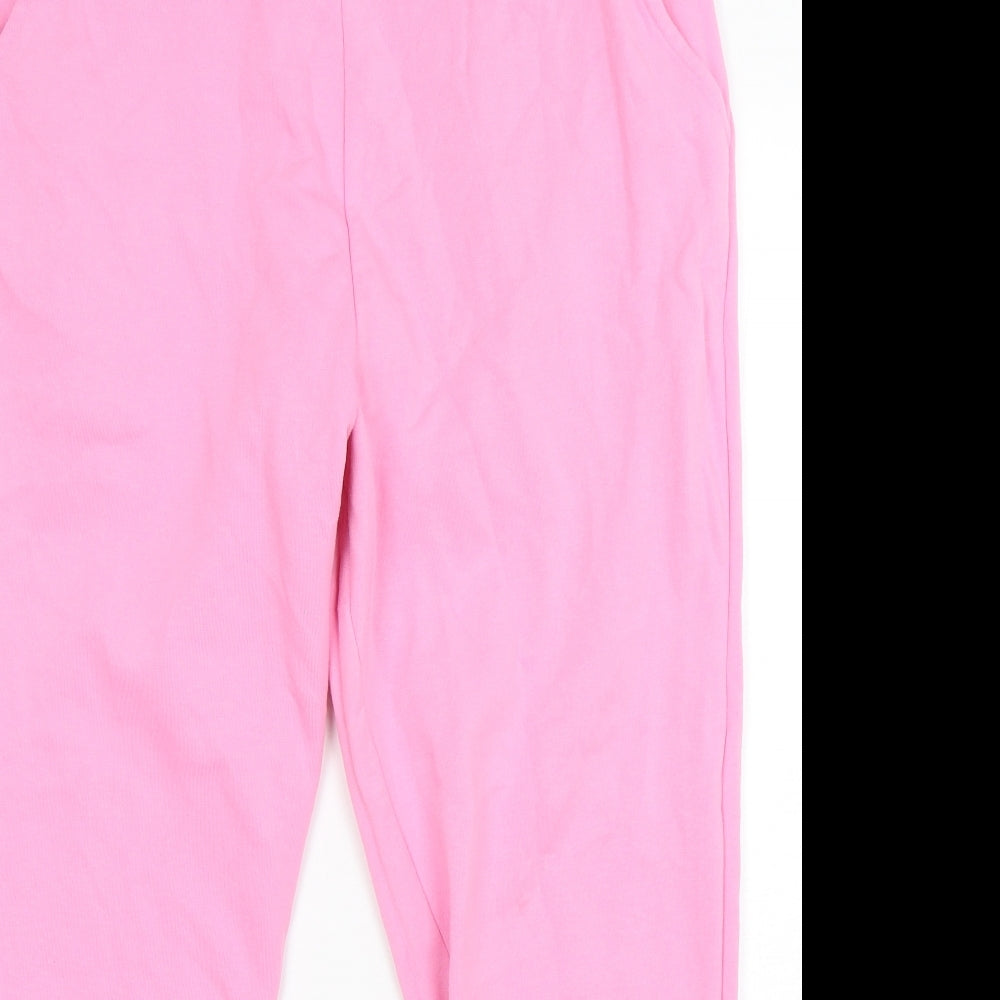 George Womens Pink  Cotton Sweatpants Trousers Size 18 L28 in Regular Drawstring