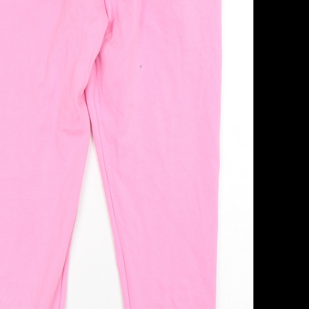 George Womens Pink  Cotton Sweatpants Trousers Size 18 L28 in Regular Drawstring