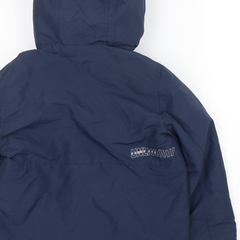 NEXT Boys Blue   Rain Coat Coat Size 8 Years  Zip
