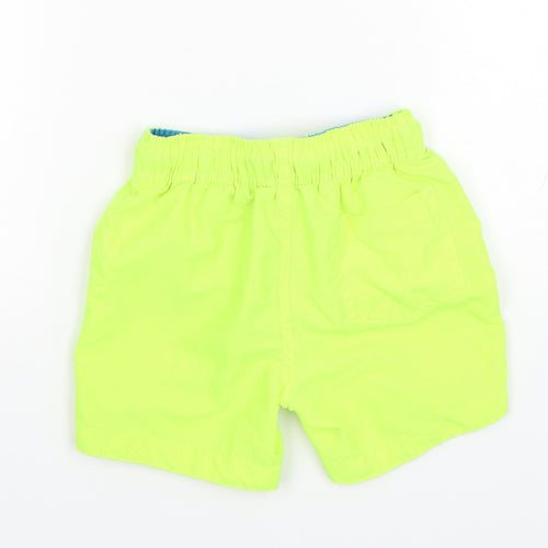 Primark Boys Green  Polyester Bermuda Shorts Size 3-4 Years  Regular Drawstring - Swim Shorts