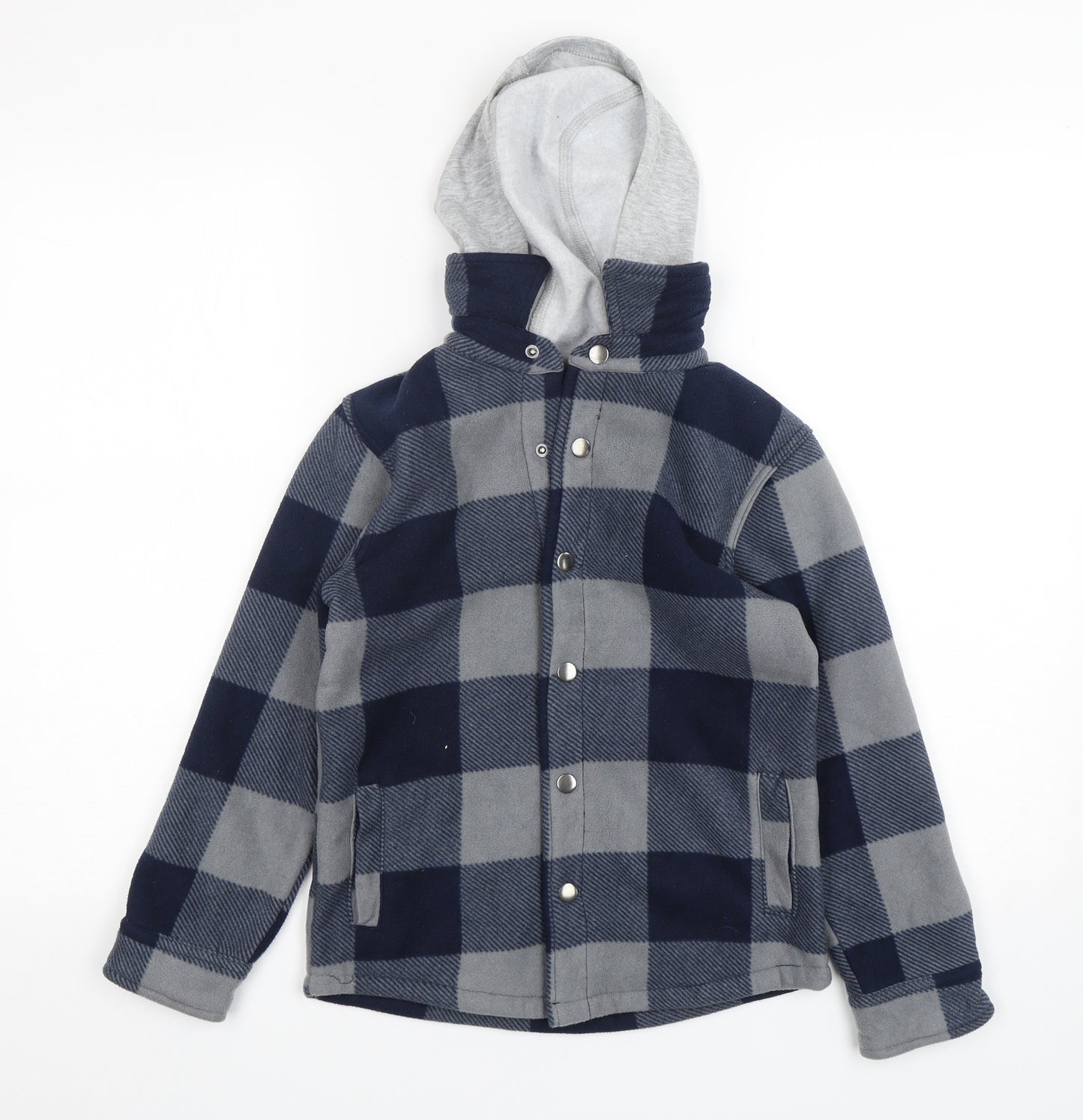Dunnes Stores Boys Multicoloured Check  Shirt Jacket Jacket Size 8-9 Years  Snap