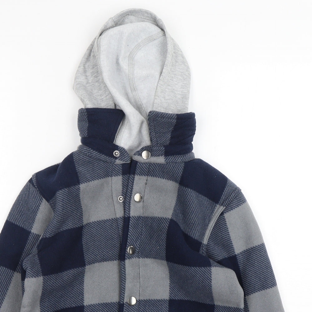 Dunnes Stores Boys Multicoloured Check  Shirt Jacket Jacket Size 8-9 Years  Snap