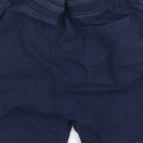 Pep & Co Boys Blue  Cotton Sweat Shorts Size 5-6 Years  Regular Drawstring