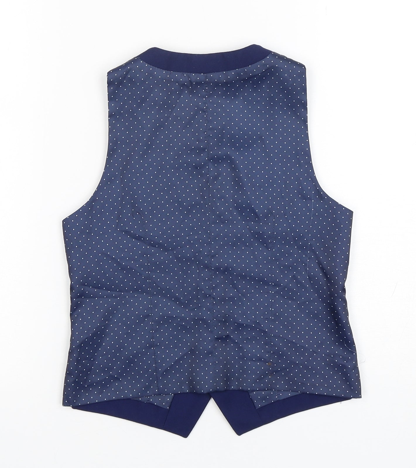 TU Boys Blue Polka Dot  Jacket Snowsuit Size 6 Years  Button