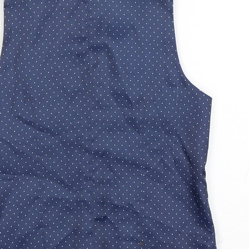 TU Boys Blue Polka Dot  Jacket Snowsuit Size 6 Years  Button