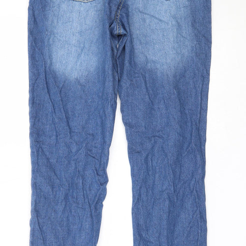 Parsian Womens Blue  Cotton Straight Jeans Size 6 L28 in Regular