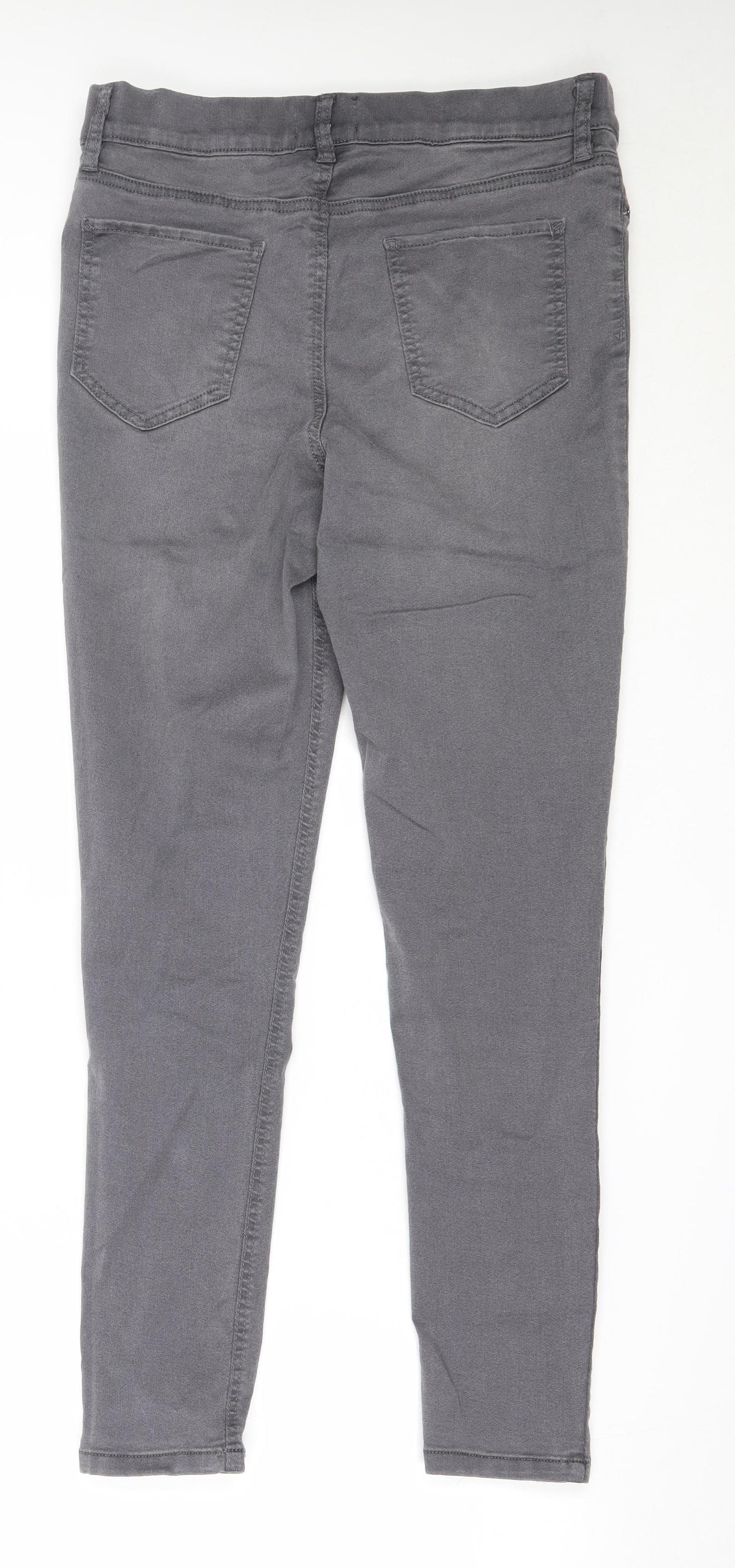 F&F Womens Grey  Cotton Jegging Jeans Size 16 L28 in Regular