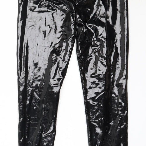 Vera & Lucy Womens Black  Polyester Capri Leggings Size S L27 in