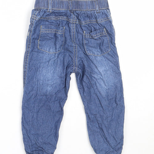 George Boys Blue  Cotton Capri Jeans Size 9-12 Months