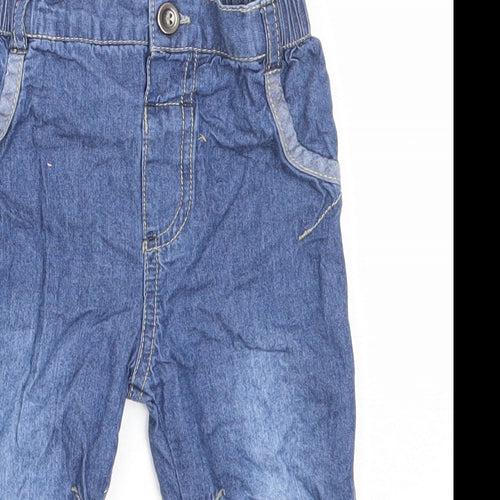 George Boys Blue  Cotton Capri Jeans Size 9-12 Months