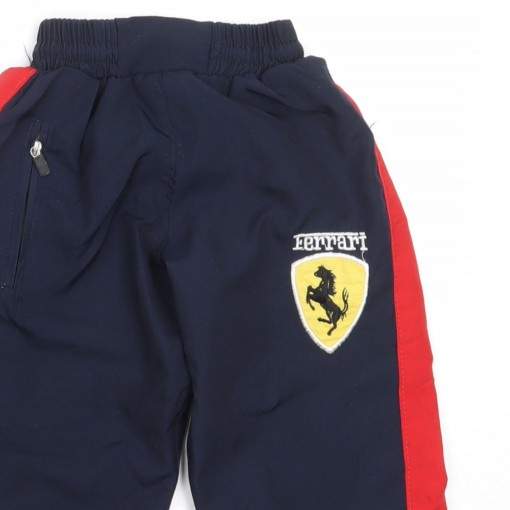 Ferrari Boys Blue  Polyester Sweatpants Trousers Size 2 Years  Regular  - Ferrari