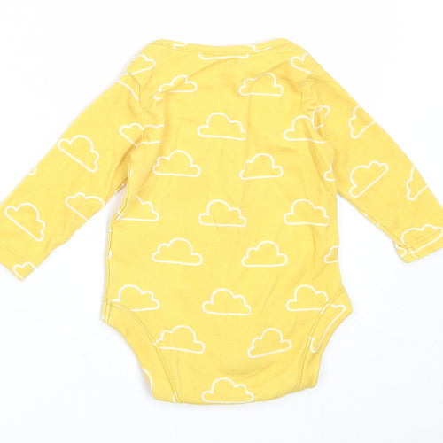 F&F Baby Yellow  Cotton Babygrow One-Piece Size 0-3 Months