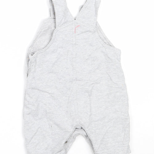 George Boys Grey  Cotton Dungaree One-Piece Size 3-6 Months   - batman