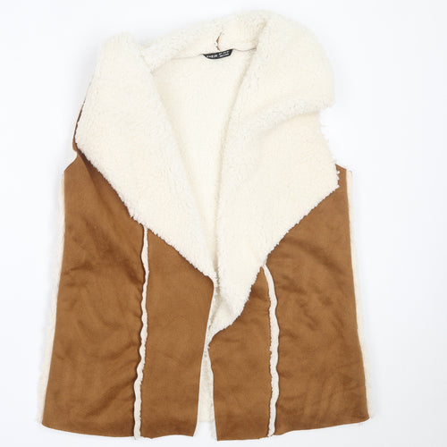 SheIn Womens Brown   Jacket Waistcoat Size M
