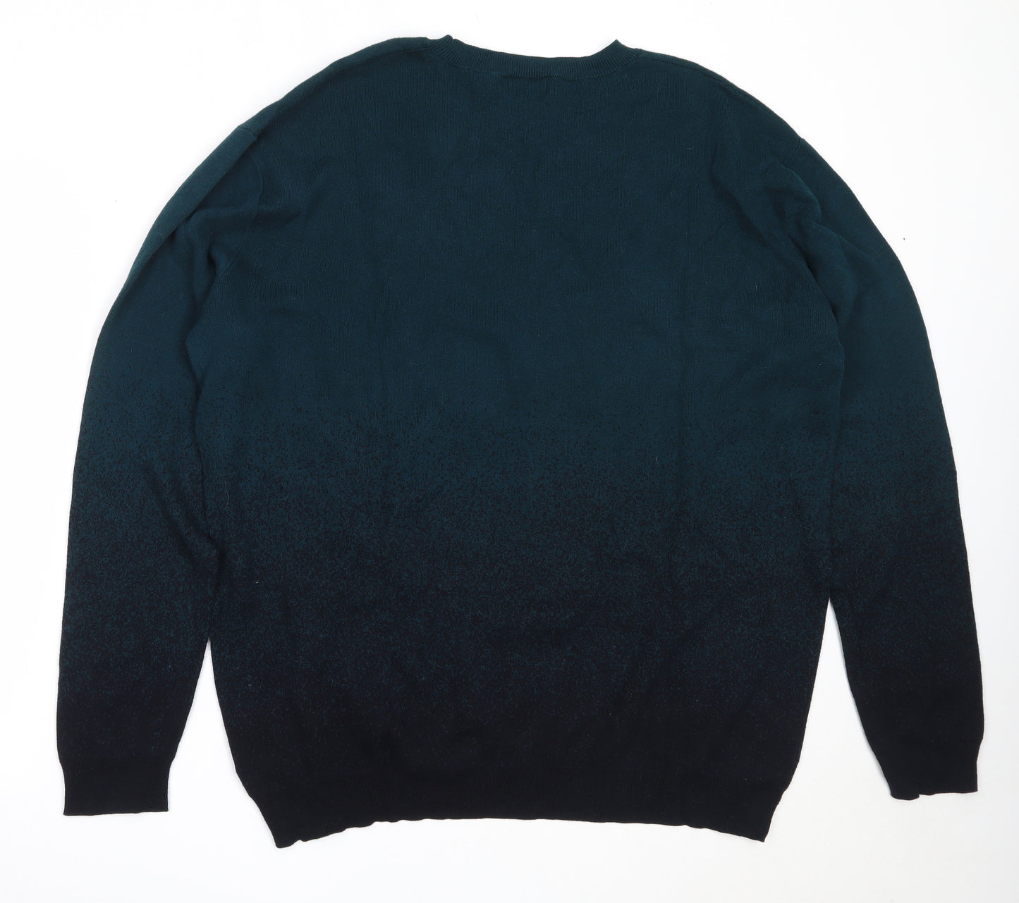 NEXT Mens Blue Round Neck  Cotton Pullover Jumper Size 2XL