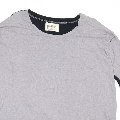 Postcard Womens Grey Round Neck  Viscose Pullover Jumper Size S