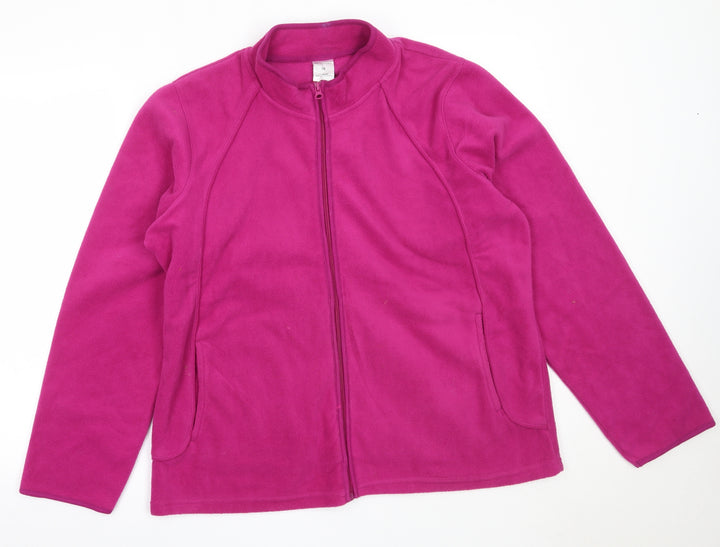 Favourites Womens Purple Jacket Size 16 Zip