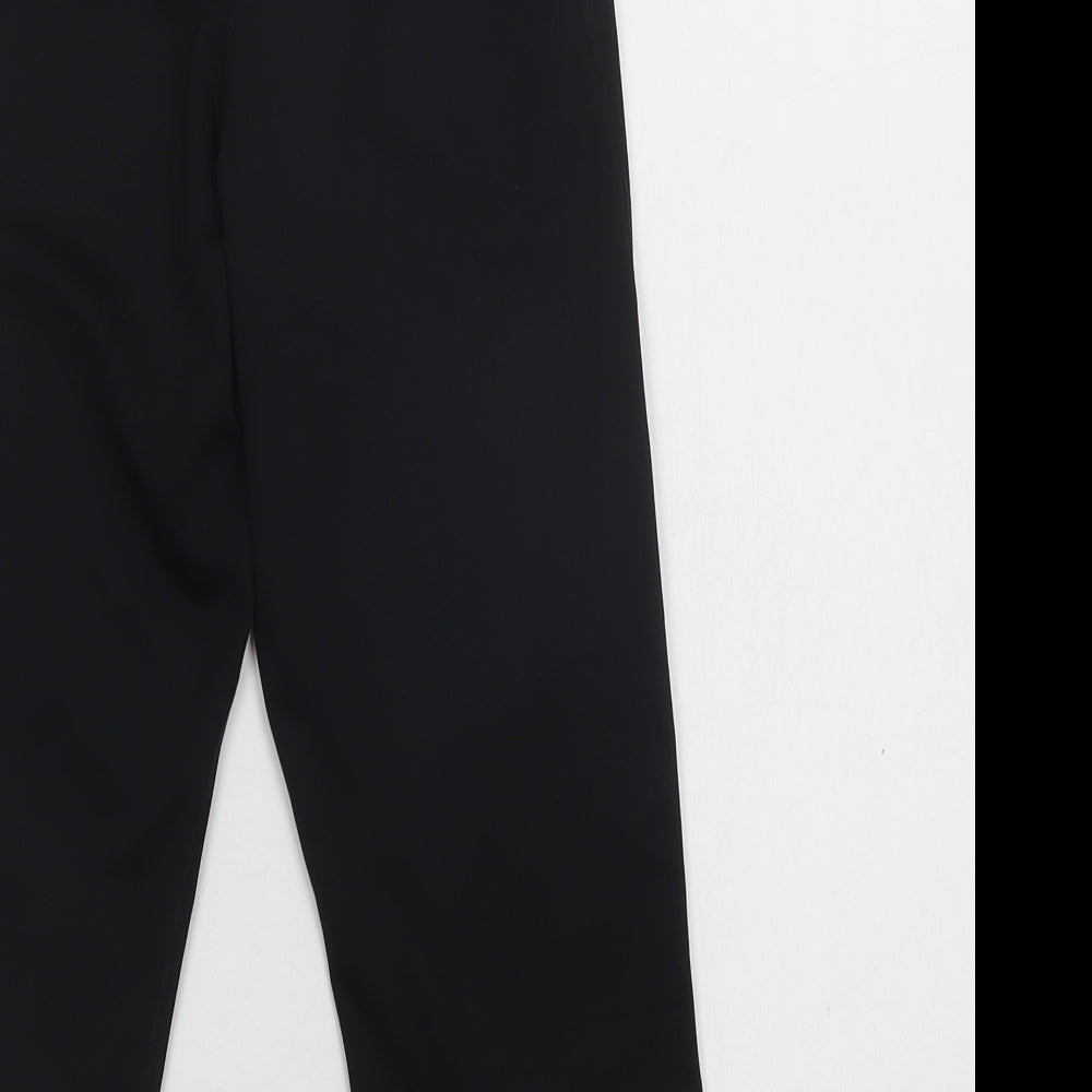 Nike Womens Black  Polyester Cropped Leggings Size XS L19 in Regular