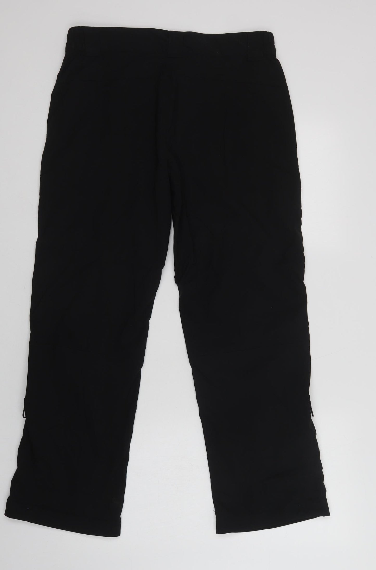 Crivit Womens Black  Polyamide Cargo Trousers Size 12 L30 in Regular Snap
